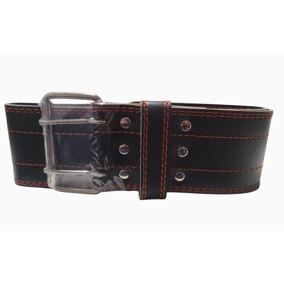 Dark Iron Fitness Weightlifting Belt Heavy Double-Prong Buckle - NEW - Picture 2 of 7